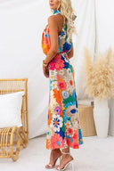 Valmare | Vestido Midi Elegante con Flores Multicolor