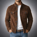 Chaqueta con botones para hombre