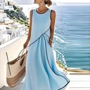 LunaLooks™ Vestido de verano a rayas