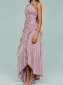 Valmare | Vestido de Fiesta Rosa Elegante