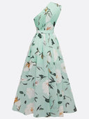 Valmare | Vestido Largo Floral de Un Hombro