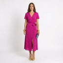 Fez | Vestido cruzado con estampado floral
