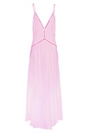 Vestido maxi rosa Posey - caída fluida y silueta elegante