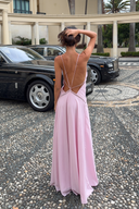 Vestido maxi rosa Posey - caída fluida y silueta elegante