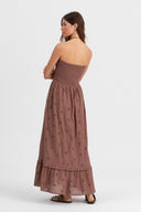 Valmare | Vestido Largo Marrón
