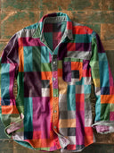 Camisa mosaico multicolor