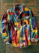 Camisa mosaico multicolor