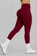 Elevate Leggings acanalados de tiro medio con efecto contorno
