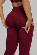 Elevate Leggings acanalados de tiro medio con efecto contorno