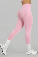 Elevate Leggings acanalados de tiro medio con efecto contorno