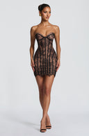Vestido mini Sian en negro