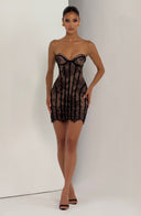 Vestido mini Sian en negro